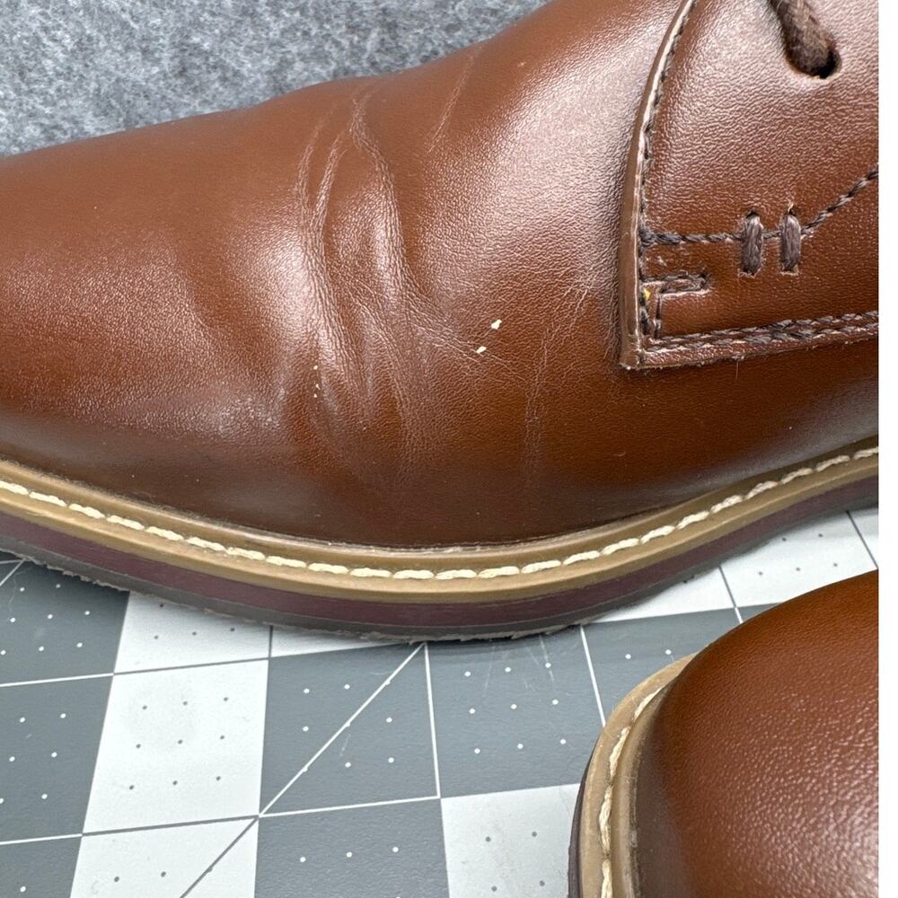 Nunn Bush Brown Faux Leather Classic Lace Up Oxford Dress Shoes Men 11.5 - Picture 7 of 10